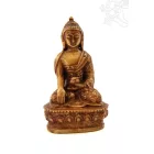 Buddha Shakyamuni szobor rezin csont színű - 9 cm