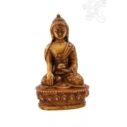 Buddha Shakyamuni szobor rezin csont színű - 9 cm