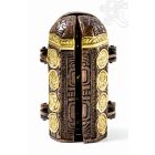Buddha nyitható oltár réz, bronz-arany
