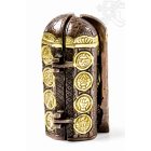 Buddha nyitható oltár réz, bronz-arany