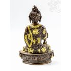 Gyógyító Buddha réz szobor, arany-bronz - 26cm
