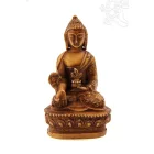 Gyógyító Buddha szobor rezin csont színű - 9 cm