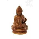 Gyógyító Buddha szobor rezin csont színű - 9 cm