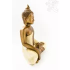 Shakyamuni Buddha színes rezin szobor - 45 cm