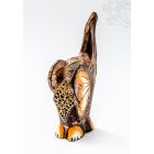 Fa elefánt, virágos közepes - 14 cm