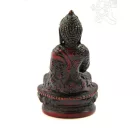 Áldó Buddha szobor rezin vörös színű - 9 cm
