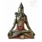 Ülő Shiva színes rezin szobor, hatalmas - 72 cm