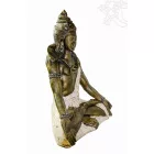 Ülő Shiva színes rezin szobor, hatalmas - 72 cm