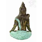 Ülő Shiva színes rezin szobor, hatalmas - 72 cm