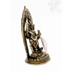 Mahakala réz szobor prémium minőségű, barna-ezüst - 14 cm