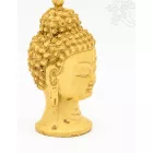 Buddha fej szobor rezin csont színű - 12 cm