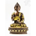 Áldó Buddha réz szobor, arany-bronz - 30 cm