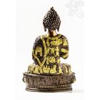 Áldó Buddha réz szobor, arany-bronz - 30 cm