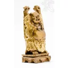 Nevető Buddha színes rezin szobor- 13 cm