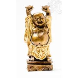 Nevető Buddha színes rezin szobor - 13 cm