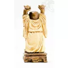 Nevető Buddha színes rezin szobor - 13 cm
