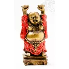 Nevető Buddha színes rezin szobor- 13 cm
