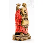 Nevető Buddha színes rezin szobor- 13 cm