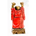 Nevető Buddha színes rezin szobor- 13 cm