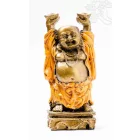 Nevető Buddha színes rezin szobor- 13 cm