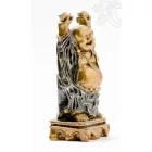 Nevető Buddha színes rezin szobor- 13 cm