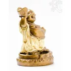 Nevető Buddha színes rezin szobor - 10 cm