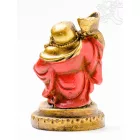 Nevető Buddha színes rezin szobor - 10 cm