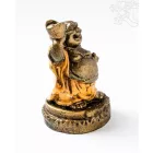 Nevető Buddha színes rezin szobor - 10 cm