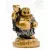 Nevető Buddha színes rezin szobor - 10 cm