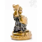 Nevető Buddha színes rezin szobor - 10 cm