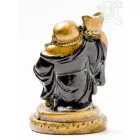 Nevető Buddha színes rezin szobor - 10 cm