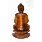Tanító Buddha lótuszon fa faragott szobor különlegesség, hatalmas - 80 cm