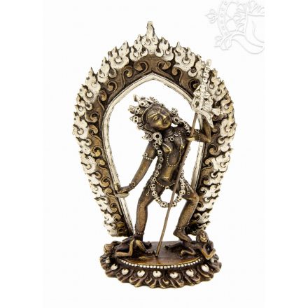 Vajra Yogini réz szobor prémium minőségű, barna-ezüst - 15 cm