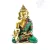 Gyógyító Buddha réz szobor, kővel berakott, prémium minőség - 7 cm