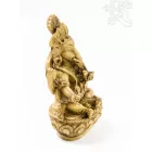 Ganesha, csont színű rezin szobor - 11 cm