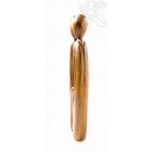 Csókolózó pár absztrakt fa szobor - 40 cm