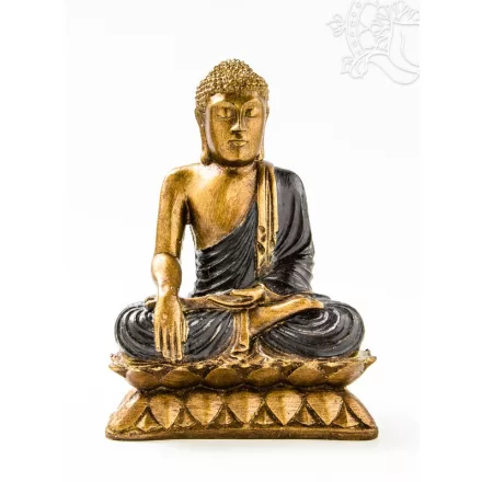 Shakyamuni Buddha színes rezin szobor - 23 cm