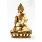 Shakyamuni Buddha színes rezin szobor - 26 cm