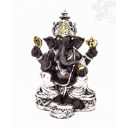 Ganesha színes rezin szobor - 26 cm