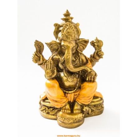 Ganesha színes rezin szobor - 26 cm