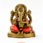 Ganesha színes rezin szobor - 12 cm