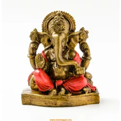 Ganesha színes rezin szobor - 12 cm