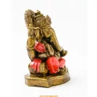 Ganesha színes rezin szobor - 12 cm