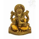 Ganesha színes rezin szobor - 12 cm