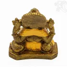 Ganesha színes rezin szobor - 12 cm