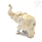 Elefánt színes rezin szobor - 6,5 cm