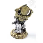 Ganesha színes rezin szobor - 13 cm