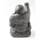 Nevető Buddha láva kő szobor - 30cm