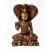 Shiva kobrával fa faragott szobor - 40 cm