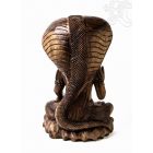 Shiva kobrával fa faragott szobor - 40 cm